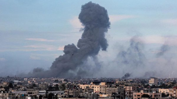 Исроил Ғазо шимолига яна ҳаво зарбаси берди
