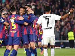 Koundé-Doppelpack verhindert Frankfurts Barca-Märchen