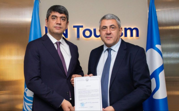 نماینده دائم تاجیکستان در سازمان جهانی گردشگری رسما کار خود را آغاز کرد