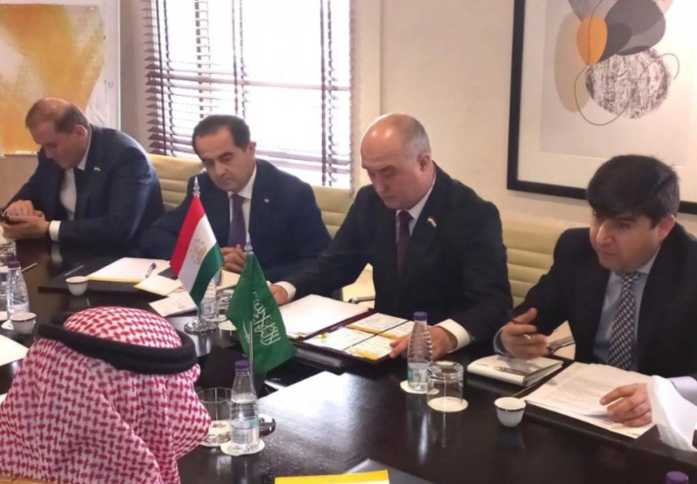 رئیس مجلس نمایندگان تاجیکستان با رئیس فدراسیون اتاق‌های بازرگانی پادشاهی عربستان سعودی ملاقات کرد